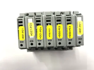 USED WAGO FUSE TERMINAL BLOCK 2-CONDUCTOR W/ FUSE HOLDER LOT OF 7