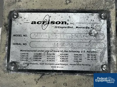 USED Acrison Acrison Gravametric Feeder, S/S