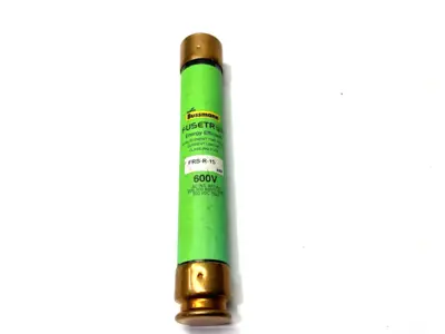 USED COOPER BUSSMANN TIME-DELAY FUSE CLASS RK5 600V 15A SHELFWARE