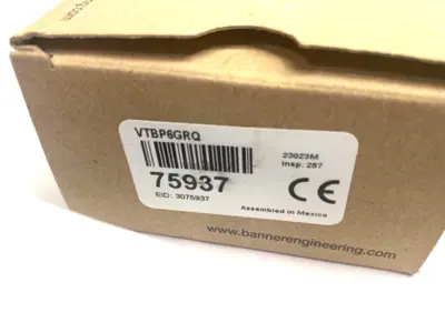 USED BANNER ENGINEERING ILLUMINATED VERIFICATION TOUCH BUTTON 2-COLOR 5-PIN