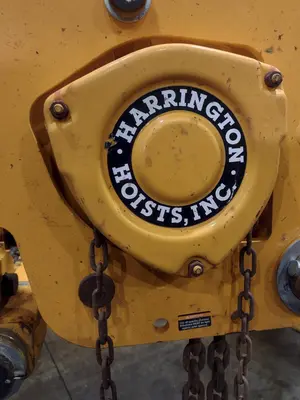 10 TON HARRINGTON MODEL #SHB100 CHAIN HOIST & TROLLY: YOBRO #25080
