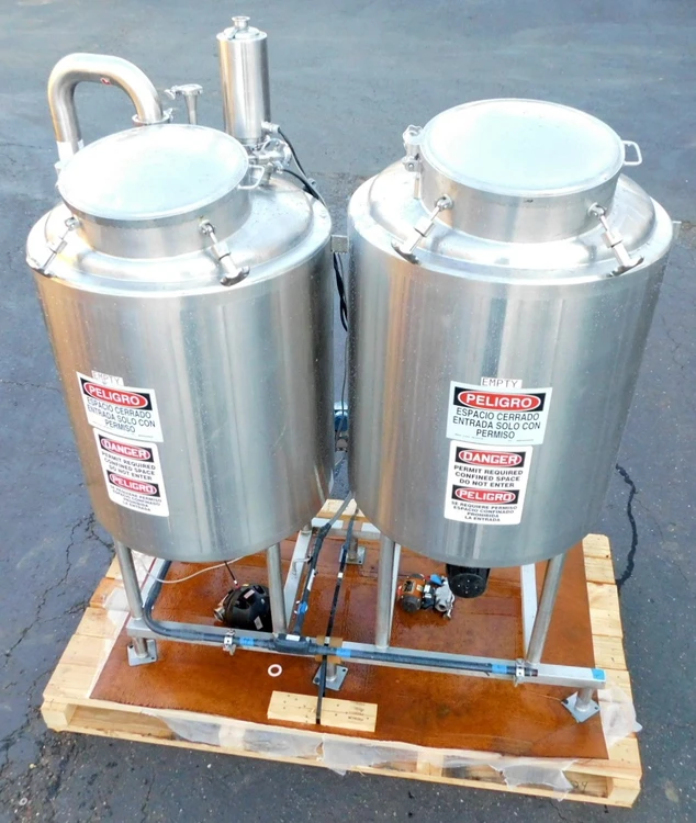 Used 100 GALLON X 2 100 GAL X 2 Stainless Steel Tanks New Jersey US | Champion Trading Corporation #424637