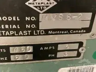 USED METAPLAST MVS6-2