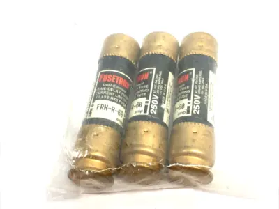 USED BUSSMANN FUSETRON DUAL-ELEMENT TIME DELAY FUSE, CURRENT LIMITING