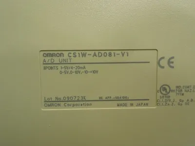 USED OMRON CS1WAD081V1