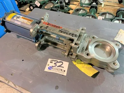 Dezurik 3" Pneumatic Air Actuated 316SS Knife Gate Valve, New Storeroom spare