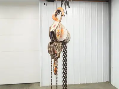 Coffing Porta-Hoist 12 Ton Manual Chain Fall Hand Hoist 9' 6" Lift 24000Lb
