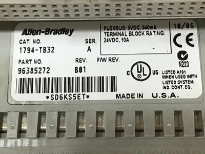 USED ALLEN BRADLEY 1794-TB32 SER A