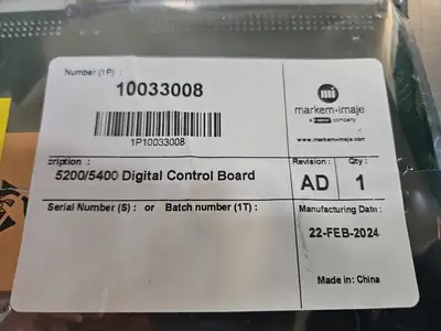 MARKEM IMAJE 5200/5400 Digital Control Board 10033008 loc3E31