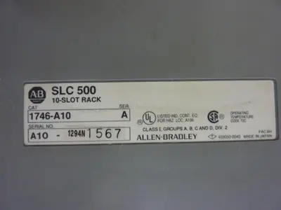 USED ALLEN BRADLEY 1746-P1 SER A / 1746-A10 SER A