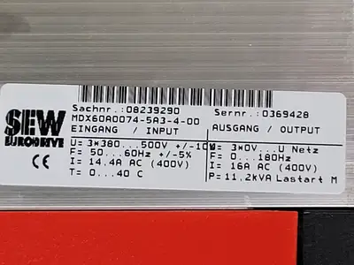 NEW SEW-EURODRIVE MDX60A0074-5A3-4-00
