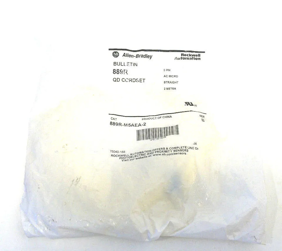 NEW ALLEN BRADLEY 889R-M5AEA-2 CORDSET 889RM5AEA2