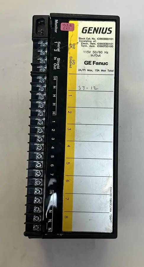 USED GE FANUC IC660BBD101