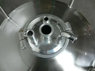USED PRECISION 200 LITER 316 STAINLESS STEEL  PRESSURE VESSEL 100 PSI @ 302F
