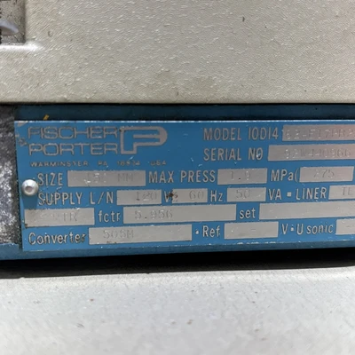 Used Fischer Porter 10D14-62AE17PB22AD16AA26/NS Meters - Misc Indiana US | J&J Industrial Supply #1424188