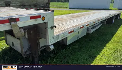 Used 2014 DOONAN 53' X 102" Flatbed Trailers Indiana US | Proxy Equipment #1426133