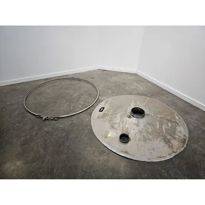 Used 60" Diameter Stainless Steel Separator Screener Cover and Clamp