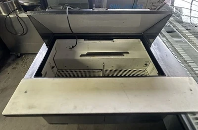 174-0202 True TSSU-48-18M-B 48" Self Contained Mega Top Sandwich Prep Table Cool