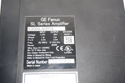 USED GE FANUC IC800SLA0201A SERVO AMPLIFIER