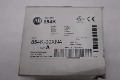 NEW ALLEN BRADLEY 854K-00XN4 STACK LIGHT STOCK H844A