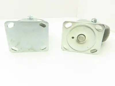 Payson 05200 Caster 5" Poly Wheel Greaseable Bearings 1 Swivel/1 Ridgid Lot of 2