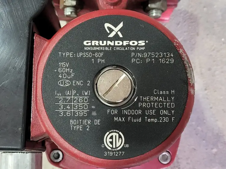 Used GRUNDFOS UPS 50-60 F Parts (Hydraulics and Pneumatics) British Columbia CA | Lenmark #256126