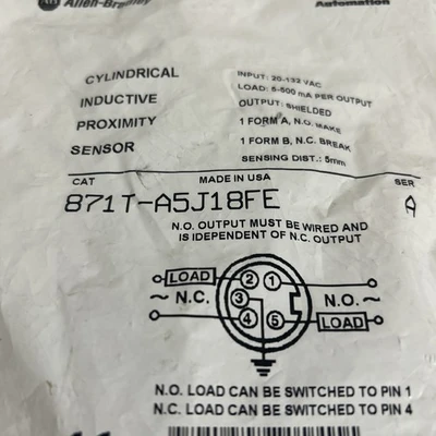 NEW Allen-Bradley 871T-A5J18FE