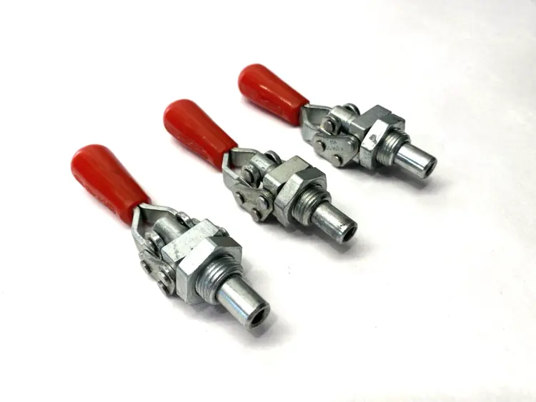 Used DESTACO Straight Line Action Clamp 1/4"-20 Thread 200lb Capacity LOT OF 3 Clamps Michigan US | Maverick Industrial Sales #1395929