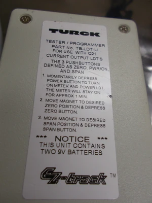 USED TURCK TB-LDT -LI FOR Q21 PROGRAMMING TEST BOX