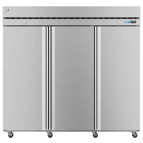 Hoshizaki F3A-FS 82 1/2" Steelheart Series Three Section Reach In Freezer, (3) Left/Right Hinge Solid Doors, 230v