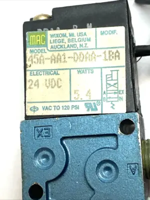 Used MAC Solenoid Valve 4-Way Double 1/8 NPTF 24VDC Solenoid Valves Michigan US | Maverick Industrial Sales #1402170