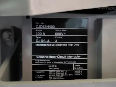USED SIEMENS CJD63H400