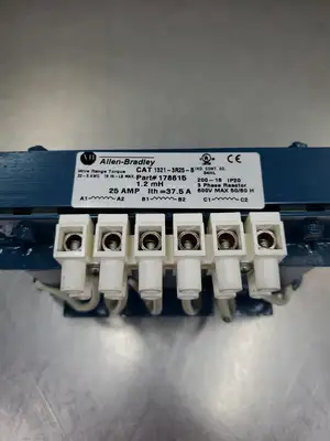 Allen Bradley 1321-3R25-B 3-Phase Line Reactor, 600VAC, 25A. 1D-25