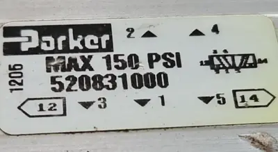 Parker 520831000 Manual Air Control Valve Loc5B16