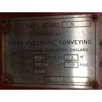 Used Compressed Air Receiver tank
