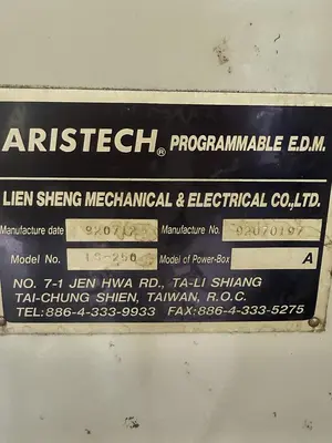 Used 1992 ARISTECH LS-250 EDM Sinkers Minnesota US | Source Machinery Sales #1259540