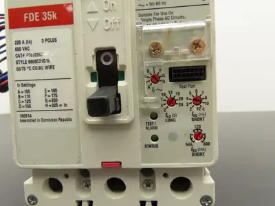Eaton FDE 35k 225A Circuit Breaker Style 6606C21G16 600VAC 3 Pole