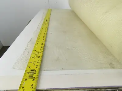 White Semi-Ridgid HDPE Plastic Mesh Screen 45" x 50'