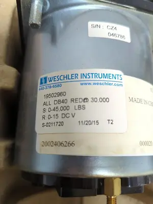 New | in-Stock WESCHLER 19502960 Meters - Misc Ohio US | Surplus Asset Holdings #1236054