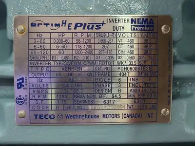 NEW TECO-WESTINGHOUSE PDH06006TE2N