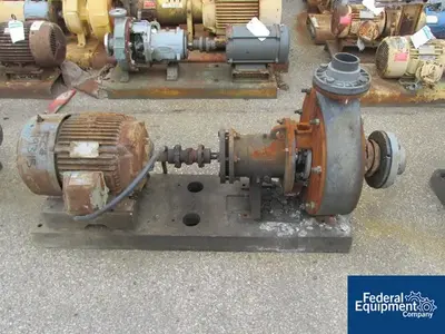 USED Wanner Engineering 4" X 3" Stan-Cor Centrifugal Pump, Type A40, KYNAR