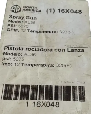 NEW NORTH AMERICA AL-36 SPAY GUN PSI 5075 AL36