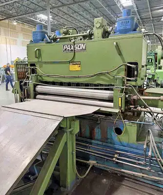60” x 0.135” x 40,000 Lbs Paxson Cut To Length Line