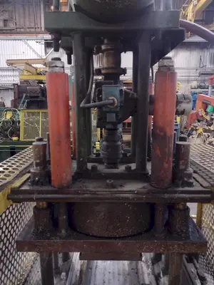 7 TON X 14" WIDE AIRAM PNEUMATIC CUTOFF PRESS: STOCK #17188