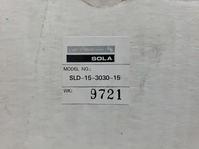 SOLA SLD-15-3030-15 REGULATED Power Supply. 4B-39