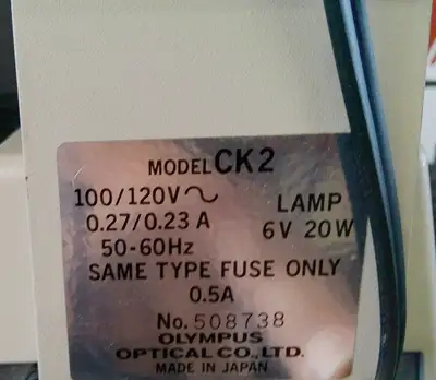 Olympus CK2 Inverted Phase Contrast Microscope With 3 Objectives, FULLY TESTED