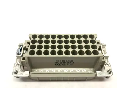 73.710.4058 | Wieland  Heavy Duty Connector Insert 40+PE Contacts - New Other