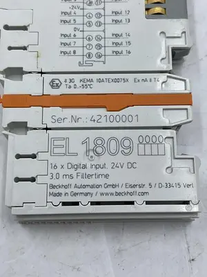 Used BECKHOFF BECKHOFF EL1809 PLC Input & Output | ND Industrial Surplus #1213481