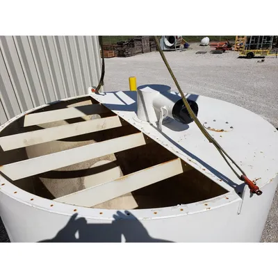 Used 175 cu/ft KISE Air Pad Bin Bottom Receiving Hopper with Fluidizing Bottom