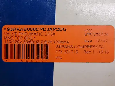 Used MAC 93A-KAB-000-DP-DJAP-2DG Valves/Fittings British Columbia CA | Lenmark #257905